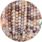 Loose Natural Crystal Jade Beads Lemon Jade Round Loose Beads For Birthday Gift