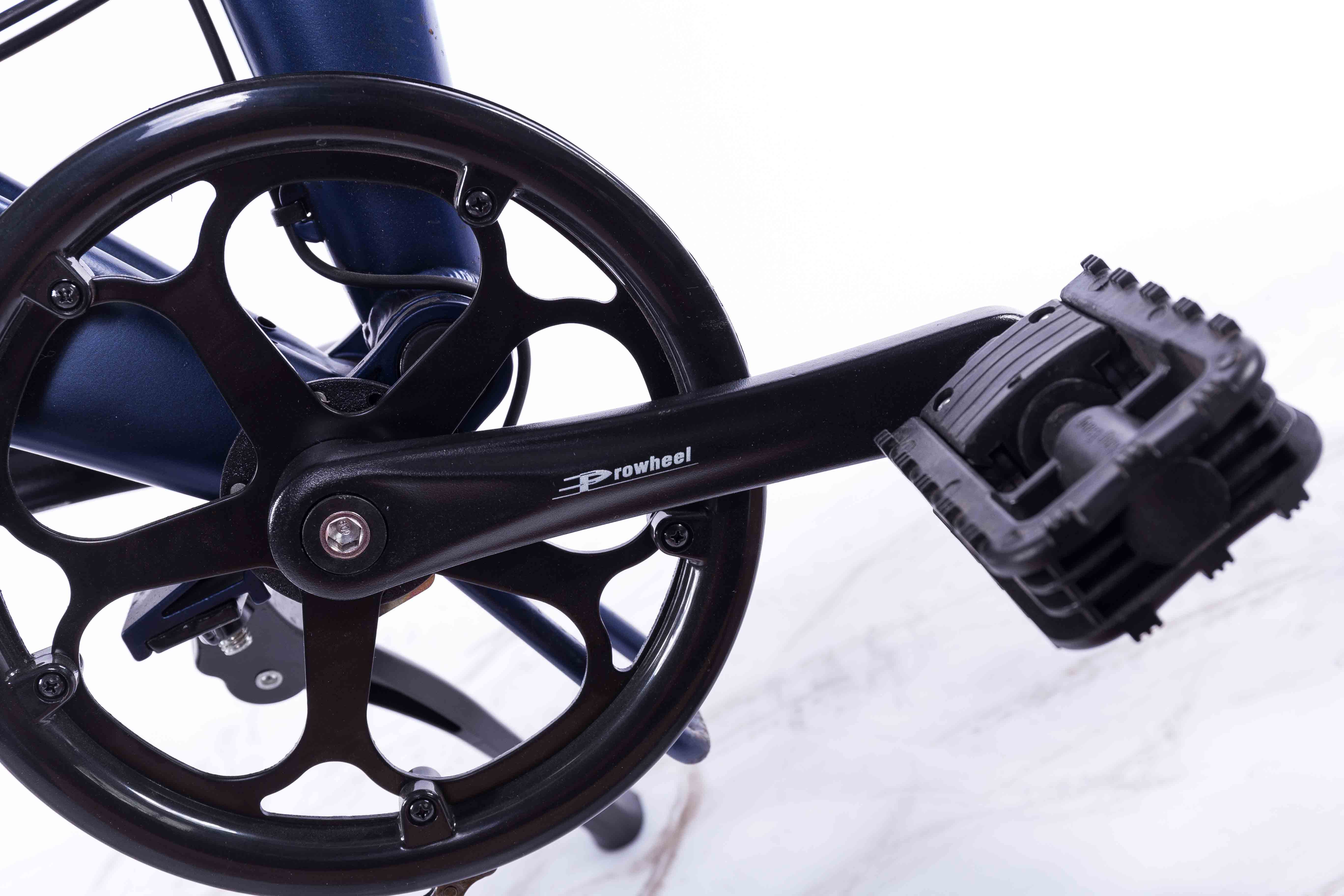 Durable 7 Speed Collapsible E Bike Removable Battery 20 Inch 350W Motor