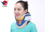 Waterproof First Aid Cervical Collar Neck Brace , Blue And White Rigid Plastic