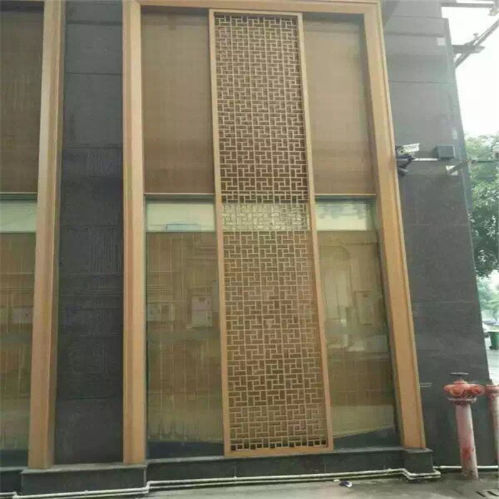 exterior wall partition large metal screen facade panel stainless steel screen