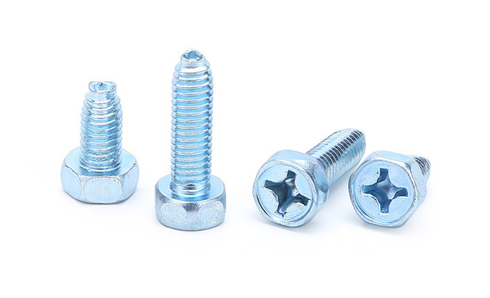 Zinc Plated Steel Phillips Drive Hex Head Thread Forming Screws Swageform Screws