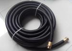 Black Rubber Heavy Duty Contractor Commercial Grade Water Hose With Brass