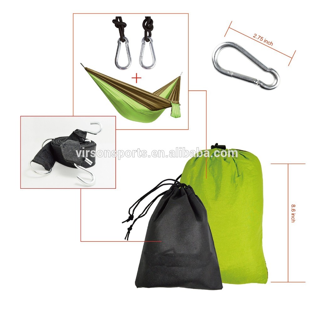 Virson Camping Travel Outdoor Parachute Hammock with carry bag