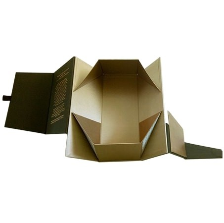 Foldable Wine Packaging Box Collapsible Rigid Box Present CMYK Color Printing