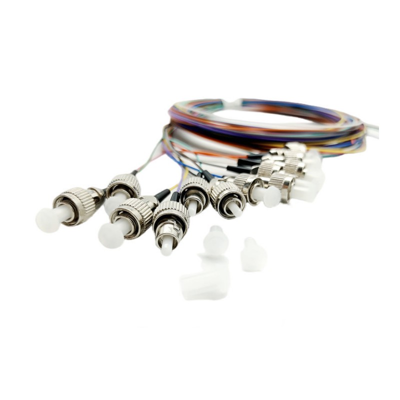 Single Mode Pigtail FTTH ST UPC/APC Colorful LSZH/PVC 12cores Optic Fiber Pigtail