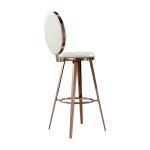 Modern Wedding High Bar Chair Stainless Steel Counter O Back Gold Bar Stool