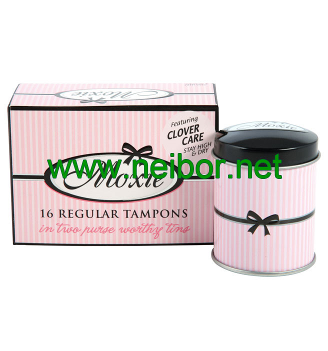 accept OEM order mini round tampon tin box