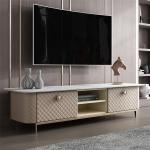 2.2m 22in Cabinet Console Table Titanium TV Stands And Coffee