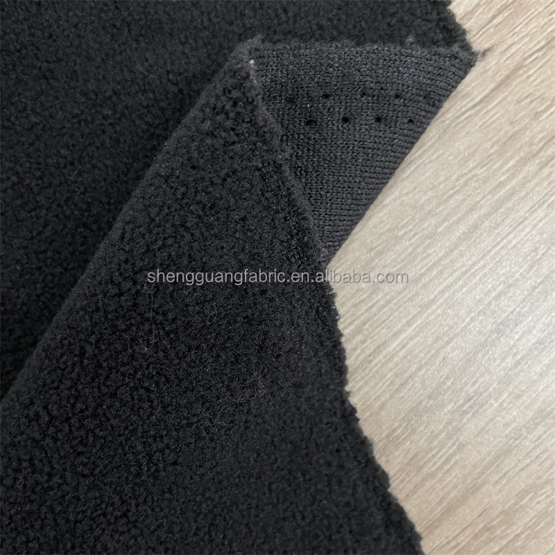 100% Polyester Knitted Double Side Brush One Side Anti Pilling Wool Fleece Fabric Polar