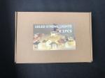 Christmas Ornaments Luminous Wooden House with LED Light Wood Chalet Christmas