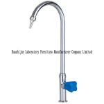 Light White Laboratory Fittings Faucet Thick Copper Water Tap PP Knob
