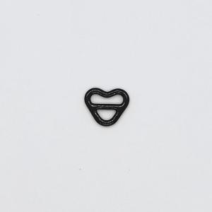 Wholesale Heart Shape Black Bra Strap Adjuster , 8mm Bra Strap Buckle from china suppliers