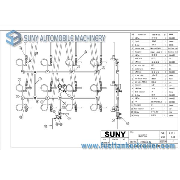 High Performance 12 Tubes Containe CNG Tank Trailer ISO11120 / BV