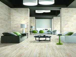 Wholesale Polished Porcelain Wood Effect Tiles 36 X 24 X 0.4 Inches Beige Color from china suppliers