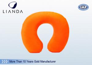 Wholesale Orange Travel Neck Pillow Embroidery Memory Foam For Car Flight from china suppliers