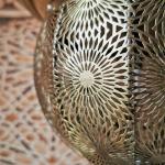 Modern Decorative Large Muslim Arabic Lamps Carved Moroccan Style Pierced Metal