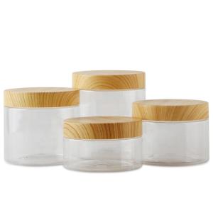 Wholesale Frosted Cosmetic Round Acrylic Jars With Bamboo Lids 7g-10g from china suppliers