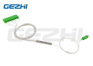 Wholesale 1x8 Fiber Optic PLC Splitter Blockness Stainless Steel Tube G657A1 SC/APC Connector In GEPON, FTTH from china suppliers