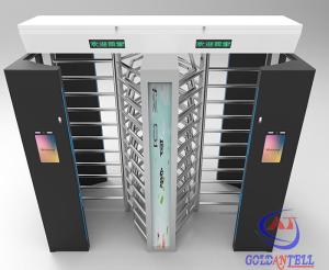 Wholesale 304 SUS RFID Card QR Code Facial Rotating Turnstile 90 / 120 Deg Full Height Outdoor from china suppliers