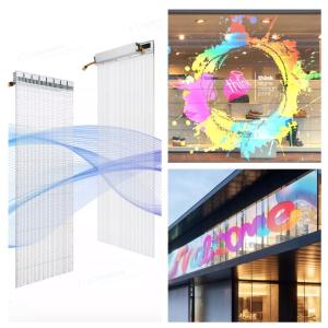Wholesale Outdoor Glass Window LED Mesh Screen Film Type Self Adhesive P6.5mm from china suppliers