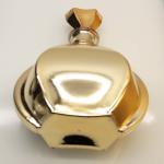 Crystal Glass Stopper Brandy Glass Bottle Carafe Glass Bottle Golden Electroplat