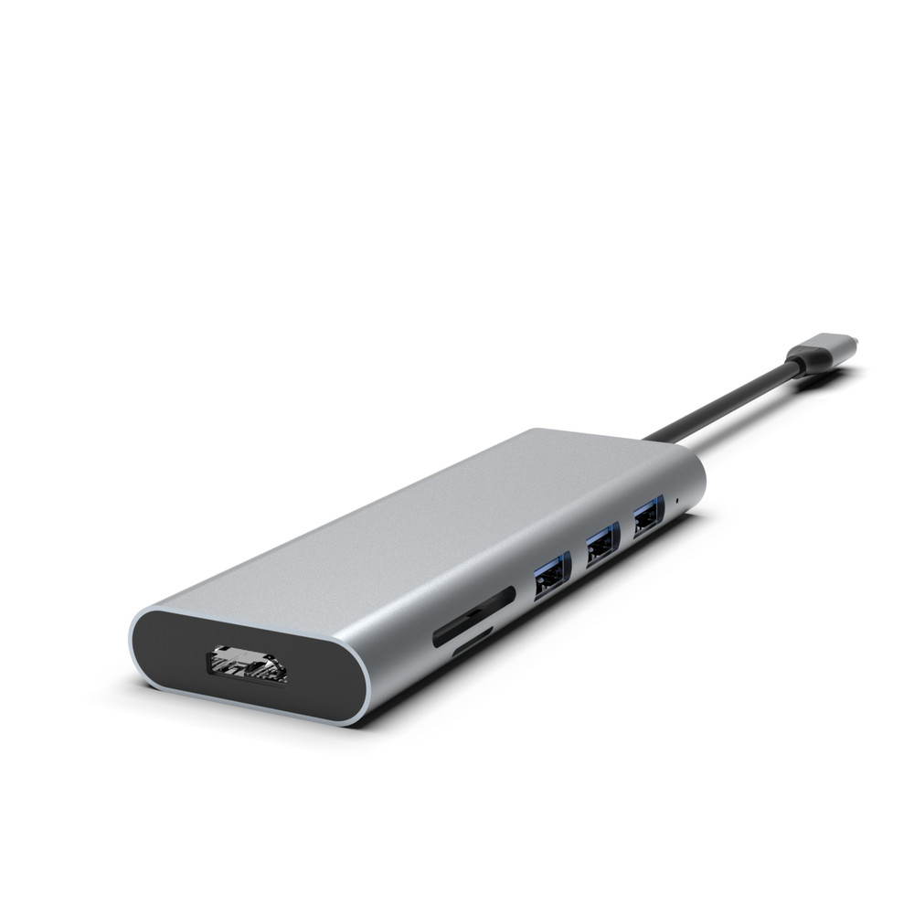 Type C Usb C Adapter Multiport Adapter Hub With Ethernet 4K HDMI 3 USB 3.0 Ports 100W PD Compatible