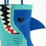 OEM Wear Resistant 3D Shark Printed Rain Boots Waterproof