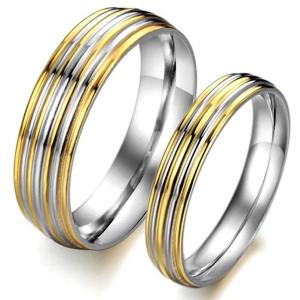 Wholesale Tagor Jewelry Super Fashion 316L Stainless Steel couple Ring TYGR116 from china suppliers