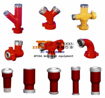 API 6A Wellhead Pipe Fittings Adapter Elbow Swivel Joint With Hammer Union