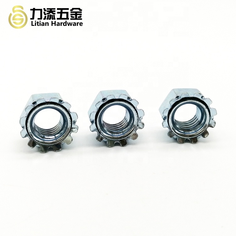 Stainless Steel 304 Locking Cap Nut , Polished Hex Lock Nut M4 - M20