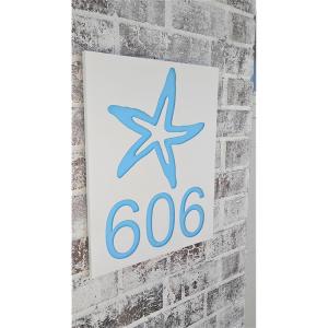 China PVC Reflective House Numbers Fluorescent Numbers For Houses on sale