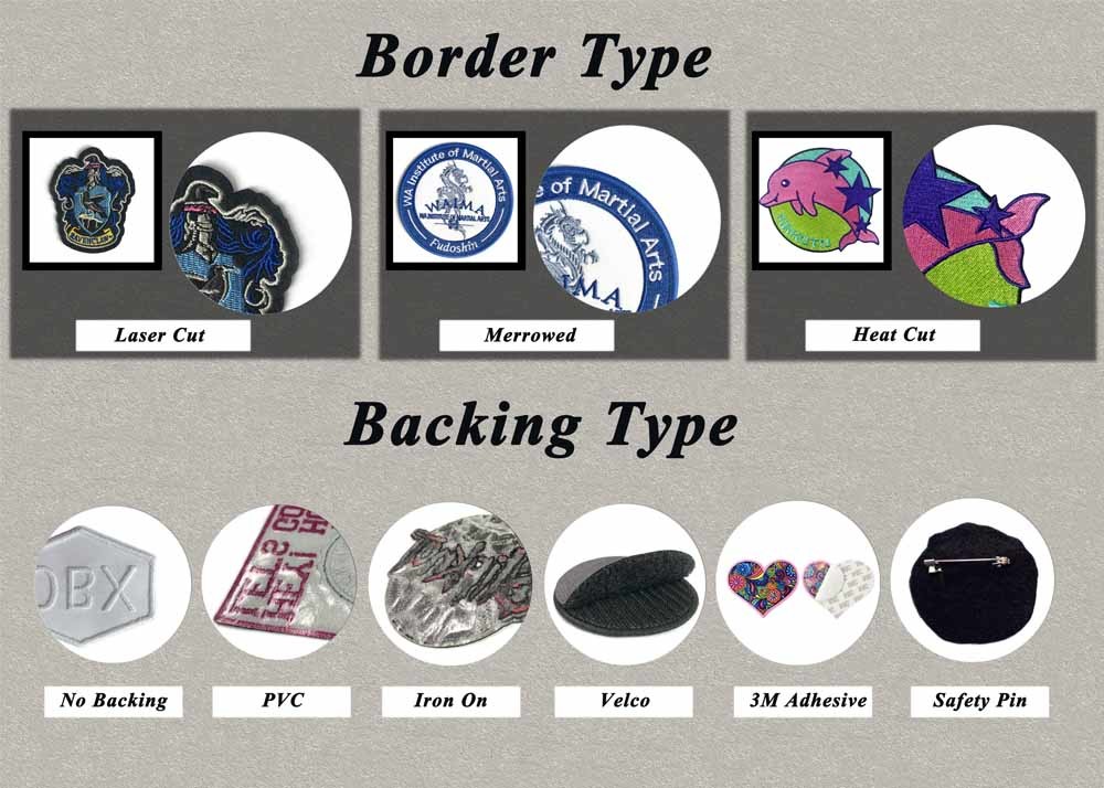 Custom Clothes Patches Iron On Backing Embroidery Patches Animals Logo
