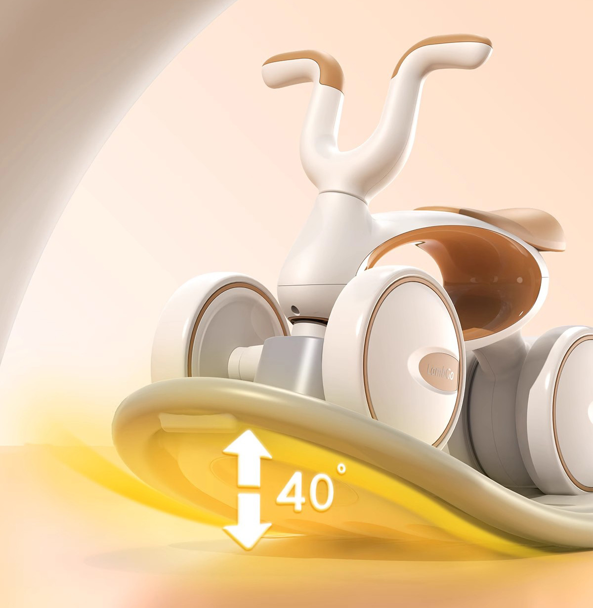 Saddle Comfortable Saddle Childrens Balance Bikes OEM Accepted 4 Wheel Design