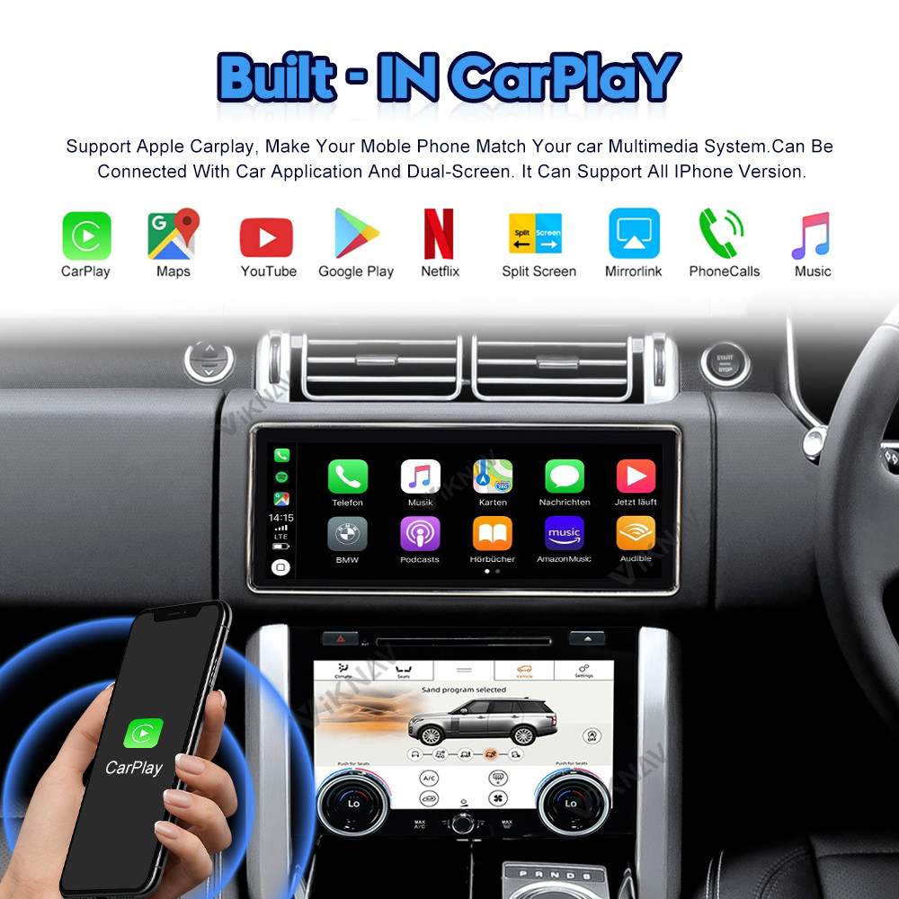 2Din Range Rover Car Stereo GPS Navigator For Right Hand Driving Type