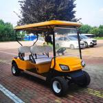 Yellow Color Customized 50km LSV 4 Seater Golf Cart Trolley 30mph-40mph
