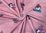 310GSM 100% Polyester Double Velvet Fabric Cartoon Duck Good Wearability