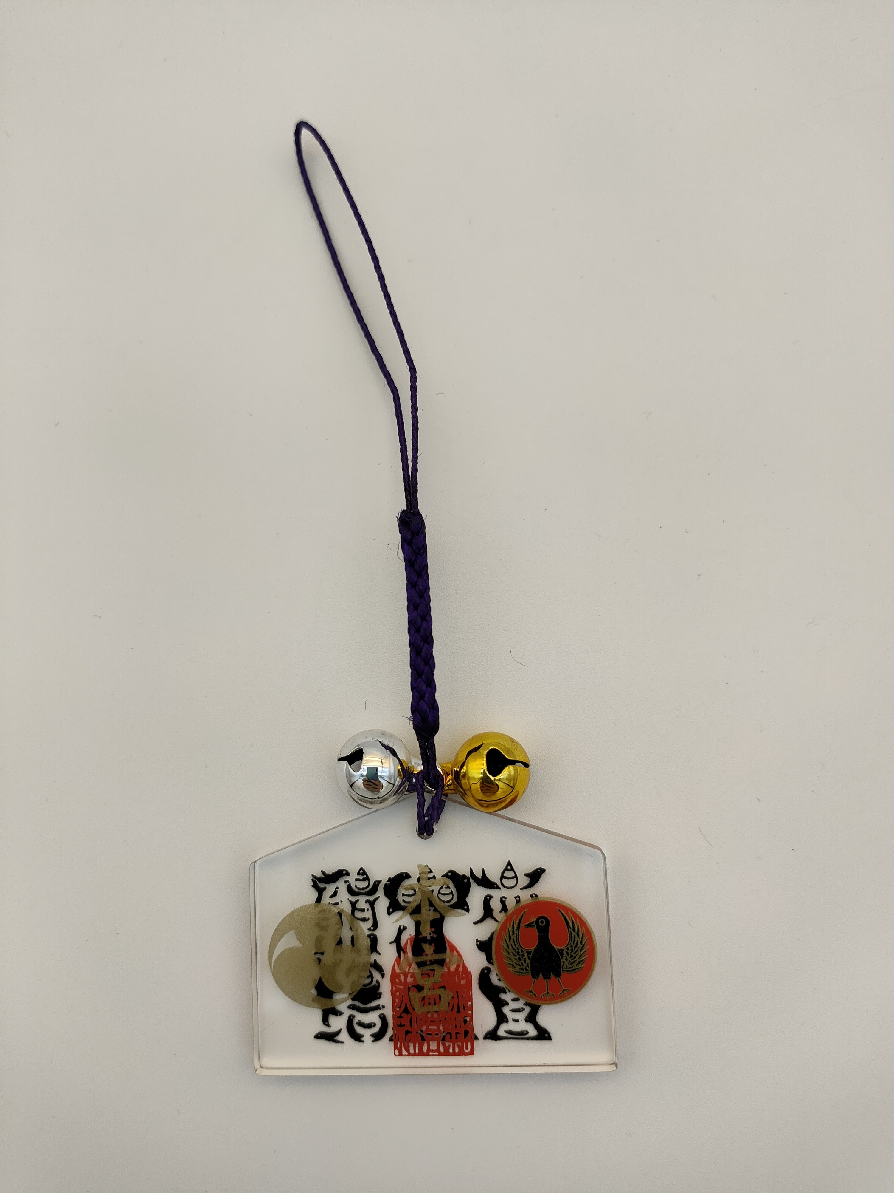 Cute Acrylic Sheet Keychain Ornamental Bell Attached 3mm Thick
