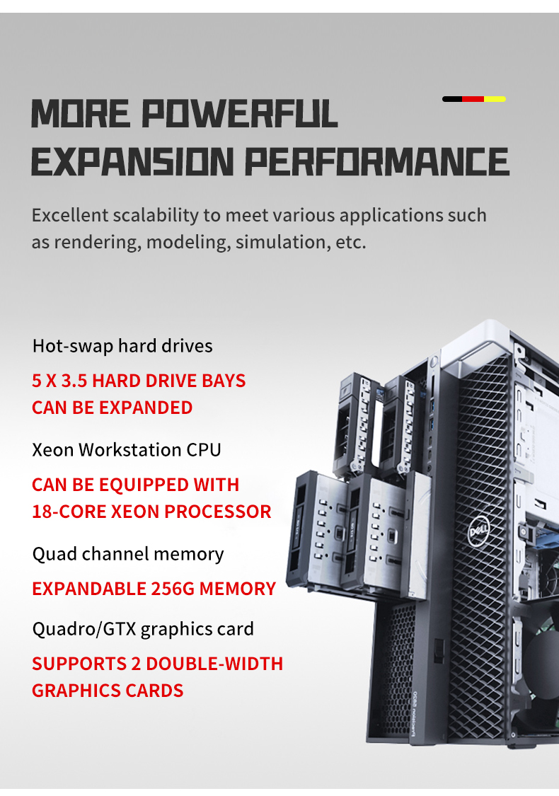 T5820/P5820X graphics workstation Xeon rendering design modeling desktop host video clip