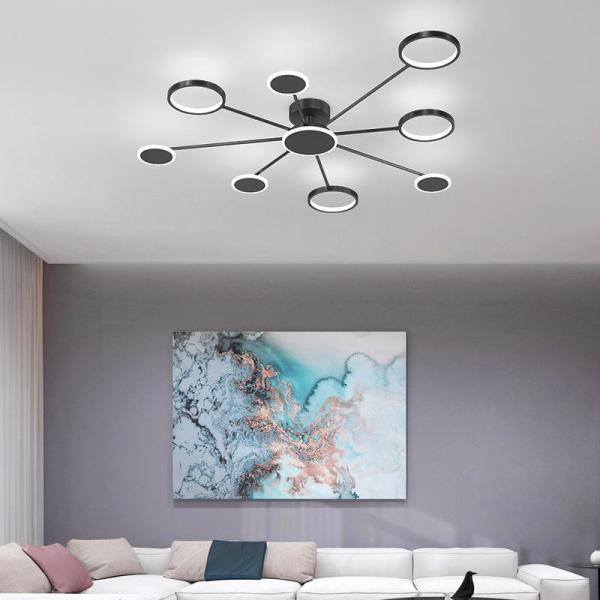 3 / 5 / 6 / 7 Heads Indoor LED Pendant Light Creative Round Acrylic Ceiling