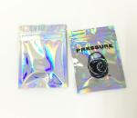 Hot stamp print holographic mylar bag smell proof Poly Bags for Cosmetics