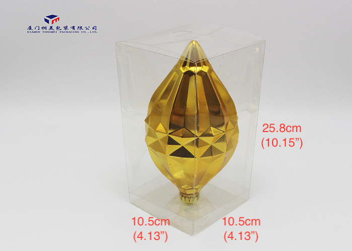 Super Clear Plastic Box Packaging For Christmas Clear PET Plastic Box 25.8cm Height