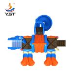 PVC Coated Outdoor Kids Slide Playground Equipment Anti Crack