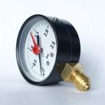 2.5 Bar Lower Mount Pressure Gauge Glass 63mm Pressure Gauge Painted Steel