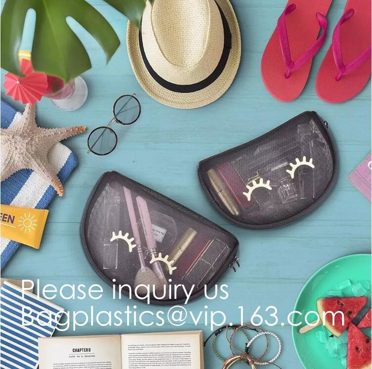 Beauty Makeup Lipstick Cosmetic Accessories Organizer, Small Travel Kit Storage Pouch, Black,Pencil Case Pouch Travel To
