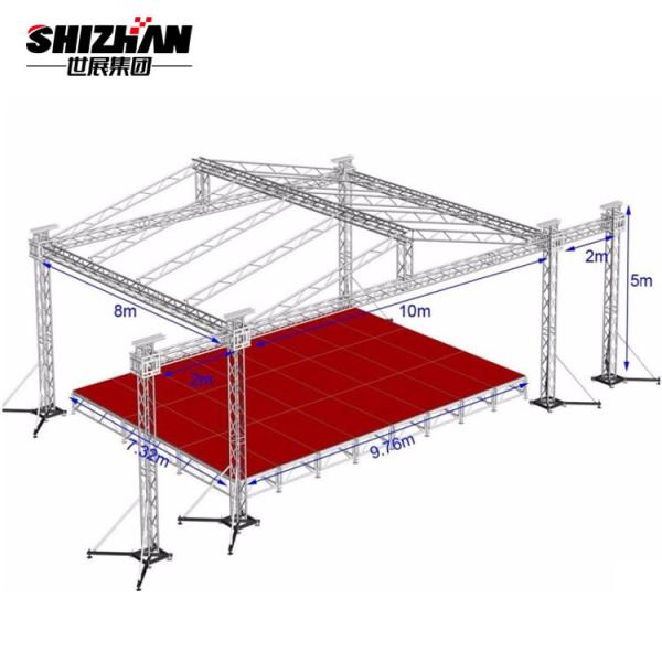 F34 Stage Light Truss Global Spigot Bolt Lift Tower DJ Stage Aluminium Roof