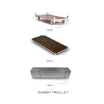Standard Container Plywood Flower Logistics Flow Trolley Conventional PP Wheel