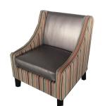 Hotel fabric lounge chair ,single sofa LC-0014