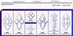 5MM Celtic Knot Beveled Glass Clusters Sandblasting For Windows Decoration
