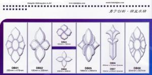 Wholesale 5MM Celtic Knot Beveled Glass Clusters Sandblasting For Windows Decoration Extraordinary from china suppliers