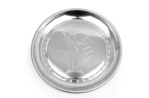 Wholesale 0.45mm Thickness Fashion FDA Stainless Steel Round Tray from china suppliers